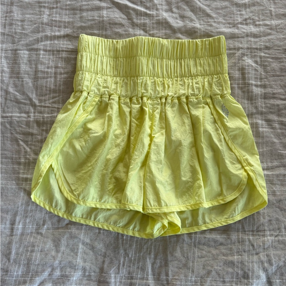 Free People Movement The Way Home Shorts Yellow